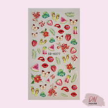 Load image into Gallery viewer, 3d stickers - 17 styles k077