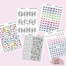 Load image into Gallery viewer, stickers butterflies, snakes etc