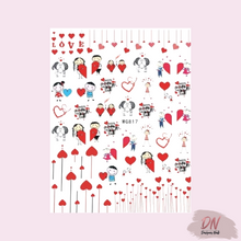 Load image into Gallery viewer, valentines stickers♡ 8 styles♡ wg817