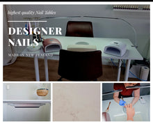 Load image into Gallery viewer, designer nails desk with extractor fan custom order