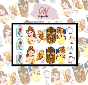decals - cartoon /tv shows beauty and the beast 1