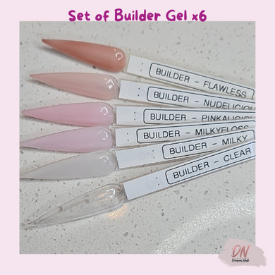 Builder Gel - SET OF 6x