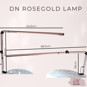 dn rosegold led table lamp