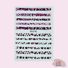 Load image into Gallery viewer, animal print stickers 9 styles xf3178