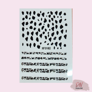 animal print stickers 9 styles xf3182