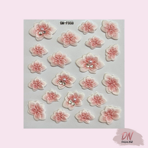 5d flower stickers- 7 styles f008