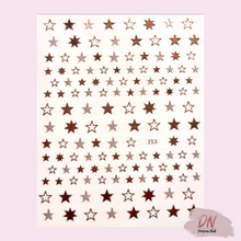 Load image into Gallery viewer, star stickers - 8 styles rosegold