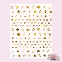 Load image into Gallery viewer, star stickers - 8 styles holo gold