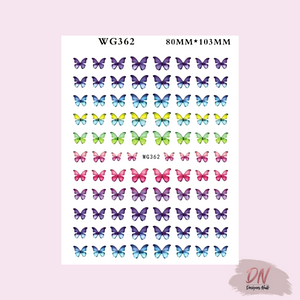 stickers butterflies, snakes etc butterflies wg362