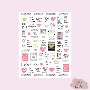 valentines stickers♡ 8 styles♡