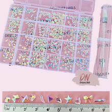 Load image into Gallery viewer, 3d nail art plastic irridescent