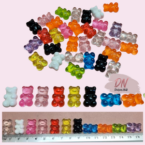 3d nail art gummy bear mix of 20x (large)