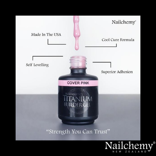 COVER PINK - TITANIUM - SOAK OFF BUILDER GEL - 15ML