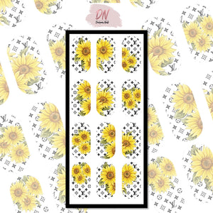 decals - designer / brands lv sunflower