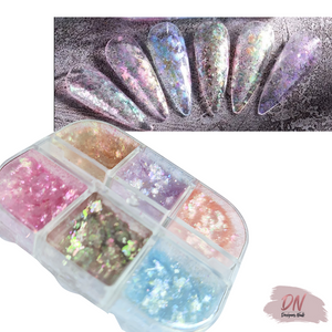 opal flakes pigment set