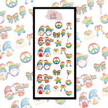 Load image into Gallery viewer, decals -mixed pride gnomes