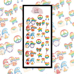 decals -mixed pride gnomes